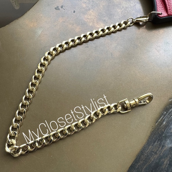 Bandolier RARE Gold Long Wrist Hand Strap NEW! Purse iphone case HARD TO GET 15" - Picture 7 of 9